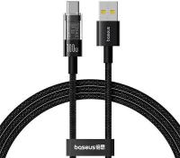 Кабели, адаптеры, разветвители Baseus Gem Fast-Charging Data Cable USB Type-A - USB Type-C (1 м, черный) [P10373002111-00]