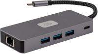 USB-хабы и док-станции Digma DS-809 [DS-809, 2023119, 4630143157109]