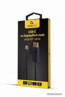Кабели, адаптеры, разветвители Cablexpert A-CM-DPM-01 USB Type-C - DisplayPort (2 м, черный) [A-CM-DPM-01]