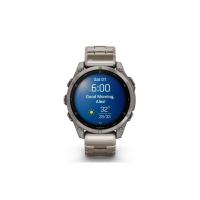 Умные часы и браслеты Garmin Fenix 8 Sapphire, Titanium 47мм (светло-серый, титановый ремешок) [010-02904-40]