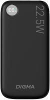 Портативные зарядные устройства Digma DGPF10B 10000mAh (черный) [DGPF10B22PBK, 1928827]