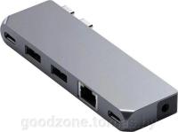 USB-хабы и док-станции Satechi Pro Hub Mini ST-UCPHMIM (серый космос) [ST-UCPHMIM]