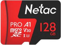 Карты памяти Netac P500 Extreme Pro 128GB NT02P500PRO-128G-R + адаптер [NT02P500PRO-128G-R]