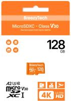 Карты памяти BreezyTech Ultra microSDXC Class 10/A2/V30 128GB (без адаптера)