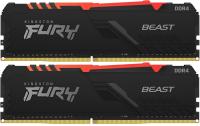 Оперативная память Kingston FURY Beast RGB 2x8ГБ DDR4 3200МГц KF432C16BB2AK2/16 [KF432C16BB2AK2/16]