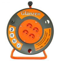 Стабилизаторы, сетевые фильтры, удлинители Glanzen EB-50-006 (50 м, оранжевый) [EB-50-006]