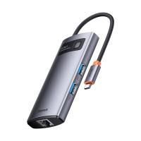 USB-хабы и док-станции Baseus Metal Gleam Series 4 in 1 Multifunctional Type-C CAHUB-CY0G [CAHUB-CY0G, 6953156204621]