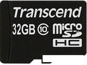 Карты памяти Transcend microSDHC Class 10 32 Гб (TS32GUSDC10) Карты памяти Transcend microSDHC Class 10 32 Гб (TS32GUSDC10)