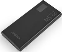 Портативные зарядные устройства Digma DGPF10A 10000mAh (черный) [DGPF10A22PBK, 1928758]