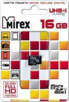 Карты памяти Mirex 13612-MCSUHS16 microSDHC 16GB [13612-MCSUHS16]