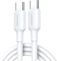 Кабели, адаптеры, разветвители Usams U84 US-SJ614 USB Type-C - USB Type-C (2 м, белый) [SJ614USB01, 6958444904498]