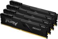 Оперативная память Kingston FURY Beast 4x16GB DDR4 PC4-28800 KF436C18BBK4/64 [KF436C18BBK4/64]
