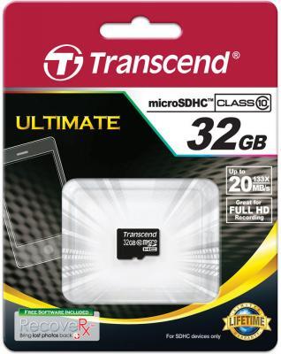 Карты памяти Transcend microSDHC Class 10 32 Гб (TS32GUSDC10) Карты памяти Transcend microSDHC Class 10 32 Гб (TS32GUSDC10)