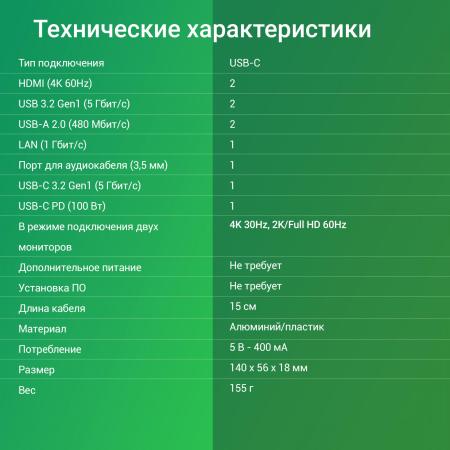 USB-хабы и док-станции Digma DS-580 [DS-580, 1968024]