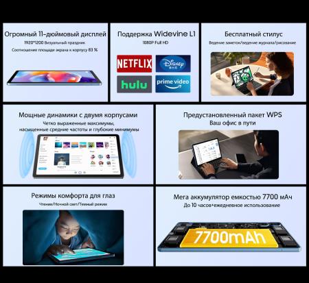 Планшеты Blackview Tab 16 Pro 8GB/256GB (серый) [BVTAB16PRO-G]