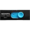 USB Flash ADATA UV320 128GB (черный/голубой) [AUV320-128G-RBKBL]