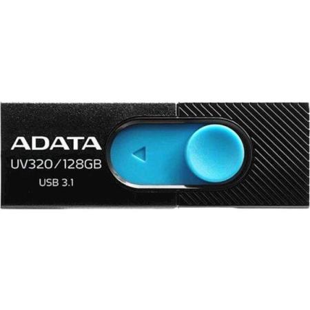 USB Flash ADATA UV320 128GB (черный/голубой) [AUV320-128G-RBKBL]