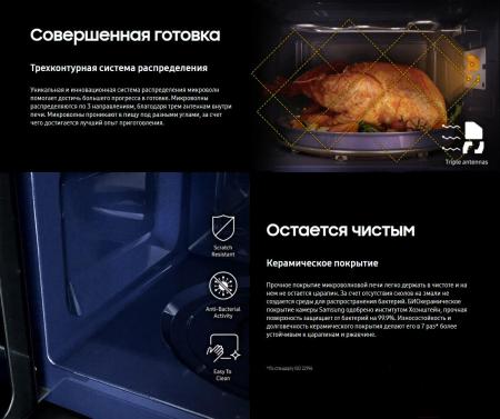Микроволновые печи Samsung MS20A7013AB/BW