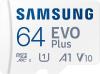 Карты памяти Samsung EVO Plus 2024 microSDXC 64GB (с адаптером) [MB-MC64SA, MB-MC64SA/EU]