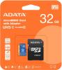 Карты памяти ADATA Premier AUSDH32GUICL10A1-RA1 microSDHC 32GB (с адаптером) [AUSDH32GUICL10A1-RA1]