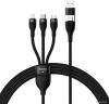 Кабели, адаптеры, разветвители Baseus CASS030101 USB-C/A - USB-C, microUSB, Lightning (1.2 м, черный) [CASS030101]