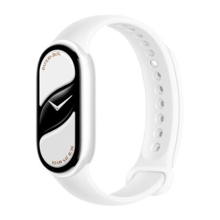 Умные часы и браслеты Xiaomi Smart Band 10 M2459B1 (белая керамика, с белым силиконовым ремешком, международная версия) [BHR07Y5GL]