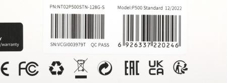 Карты памяти Netac P500 Standard 128GB NT02P500STN-128G-S [NT02P500STN-128G-S]