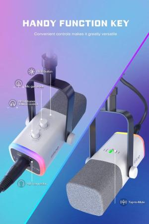 Микрофоны FIFINE AM8T (белый) [AM8TW]