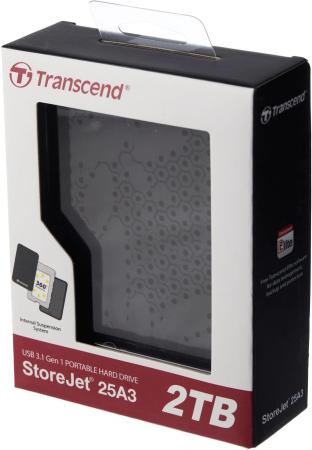 Внешние накопители Transcend StoreJet 25A3 2TB Black (TS2TSJ25A3K)
