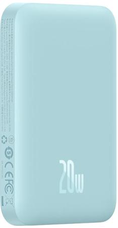 Портативные зарядные устройства Baseus Magnetic Wireless PPCX020003 6000mAh (голубой) [PPCX020003]