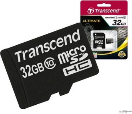 Карты памяти Transcend microSDHC Class 10 32 Гб (TS32GUSDC10)