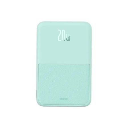 Портативные зарядные устройства Baseus MagPro Magnetic Bracket Wireless Fast-Charging Power Bank 20W 5000mAh (мятный) [P10064101333-00, 6932172647087]