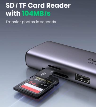 USB-хабы и док-станции Ugreen CM512 60515 [60515]