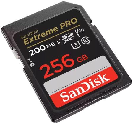 Карты памяти SanDisk Extreme PRO SDXC SDSDXXD-256G-GN4IN 256GB [SDSDXXD-256G-GN4IN]