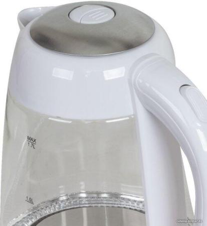 Электрочайники и термопоты JVC JK-KE1705 (белый/серебристый) [JK-KE1705 white]