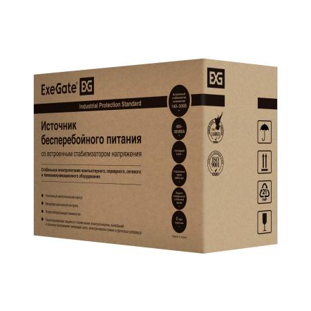 Источники бесперебойного питания ExeGate BNB-650.LED.AVR.EURO EP276528RUS [EP276528RUS]