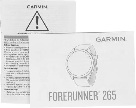 Умные часы и браслеты Garmin Forerunner 265 (белый камень/синий) [010-02810-11]