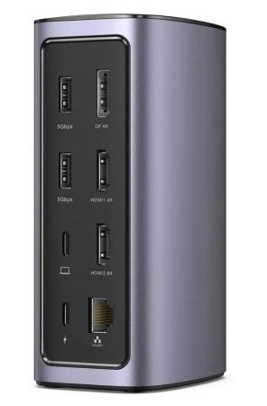 USB-хабы и док-станции Ugreen USB C Triple Display Docking Station 12-in-1 90325 [90325]