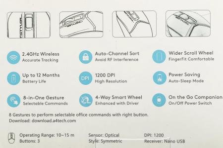Наборы периферии A4Tech Fstyler FG1012 (черный)