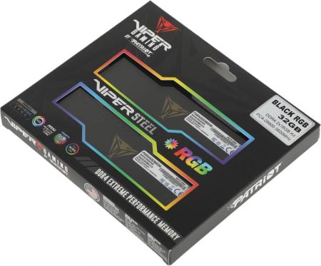 Оперативная память Patriot Viper Steel RGB 2x16GB DDR4 PC4-28800 PVSR432G360C0K [PVSR432G360C0K]