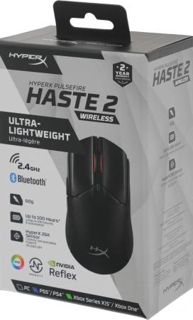 Мыши HyperX Pulsefire Haste 2 Wireless (черный) [6N0B0AA]