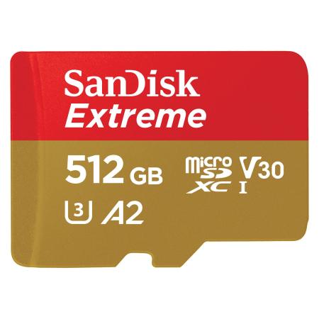 Карты памяти SanDisk Extreme SDSQXAV-512G-GN6MA microSDXC 512GB [SDSQXAV-512G-GN6MA]