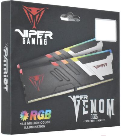 Оперативная память Patriot Viper Venom RGB 2x32ГБ DDR5 5200МГц PVVR564G520C40K [PVVR564G520C40K]