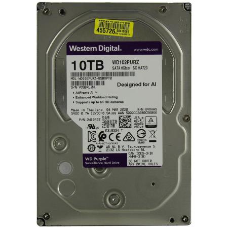 Жесткие диски WD Purple 10TB WD102PURZ [WD102PURZ]