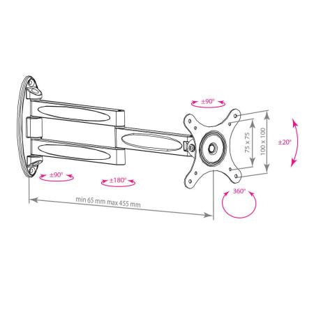 Кронштейны Kromax TECHNO-11 (черный)