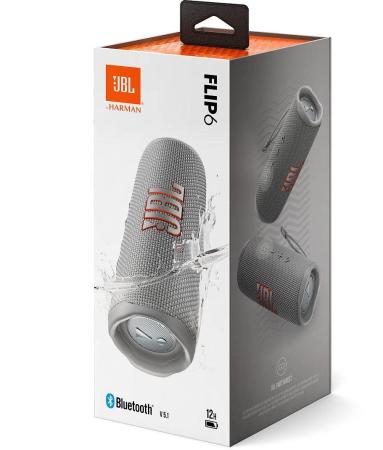 Беспроводные и портативные колонки JBL Flip 6 (серый) [JBLFLIP6GREY]