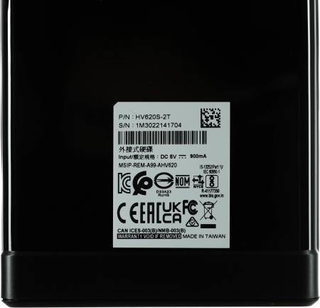 Внешние накопители ADATA HV620S AHV620S-2TU31-CBK 2TB (черный) [AHV620S-2TU31-CBK]