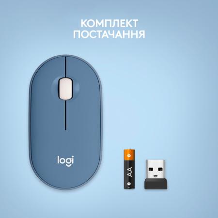 Мыши Logitech M350 Pebble (темно-синий) [910-006753]