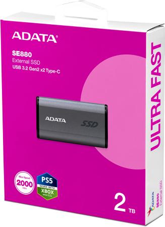 Внешние накопители ADATA Elite SE880 2TB AELI-SE880-2TCGY [AELI-SE880-2TCGY]
