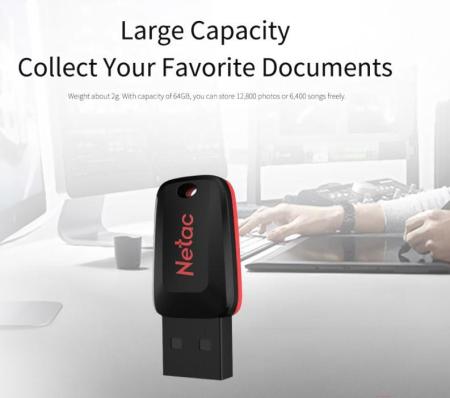 USB Flash Netac U197 64GB NT03U197N-064G-20BK [NT03U197N-064G-20BK]